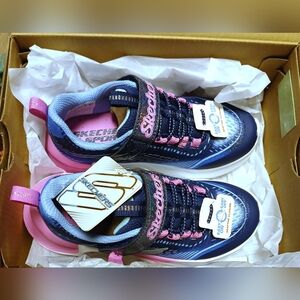Skechers Girls Tide Tech Athletic Sporty Shoes Size 11 Sporty